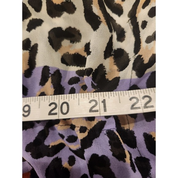 Calvin Klein Swimwear Cover Up Leopard Print Color Block Kaftan S/M - Picture 9 of 11